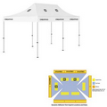10' x 20' White Rigid Pop-Up Tent Kit, Full-Color, Dynamic Adhesion (7 Locations)